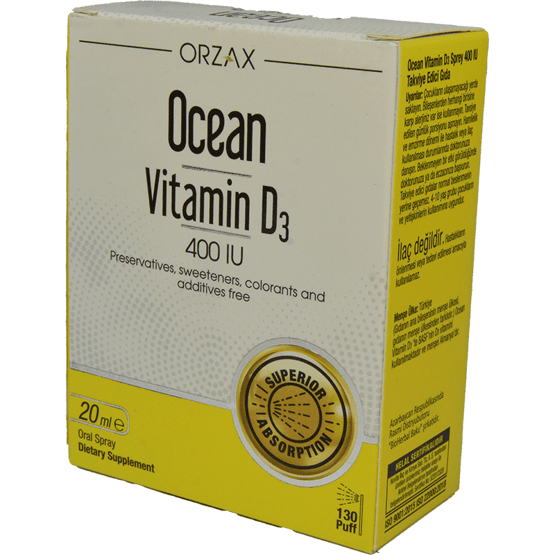Ocean vitamin D3 400 Uİ 20 ml