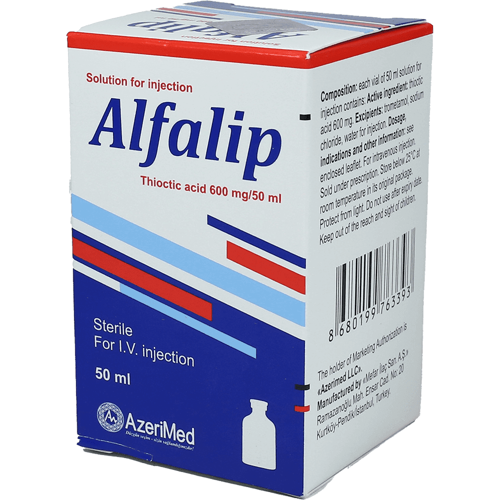 Alfalip 600 mq /50 ml 1 əd.