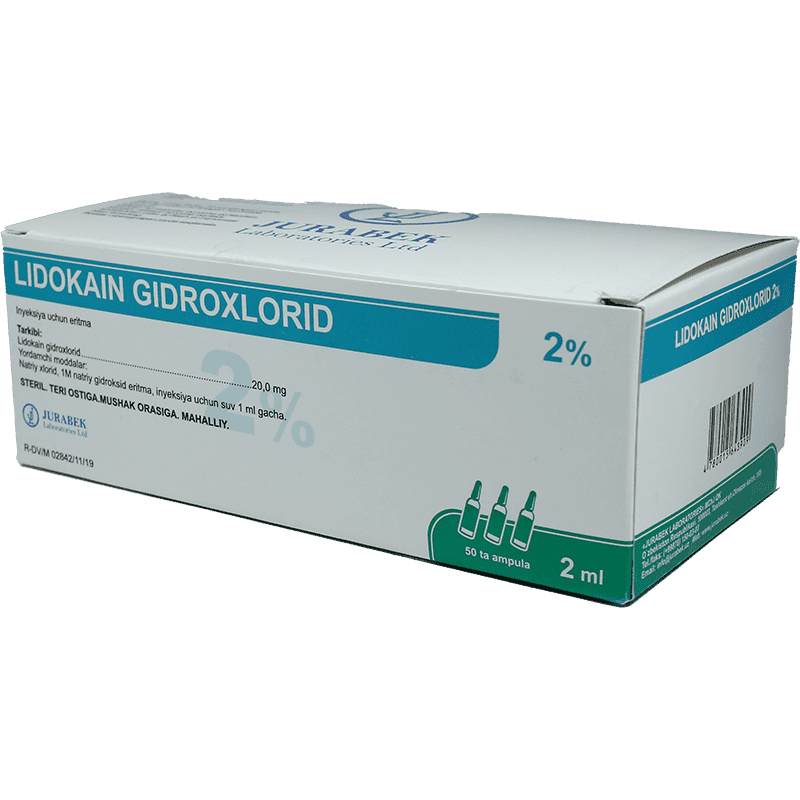 Lidokain 2% Penal qutusu 2 ml 10 əd