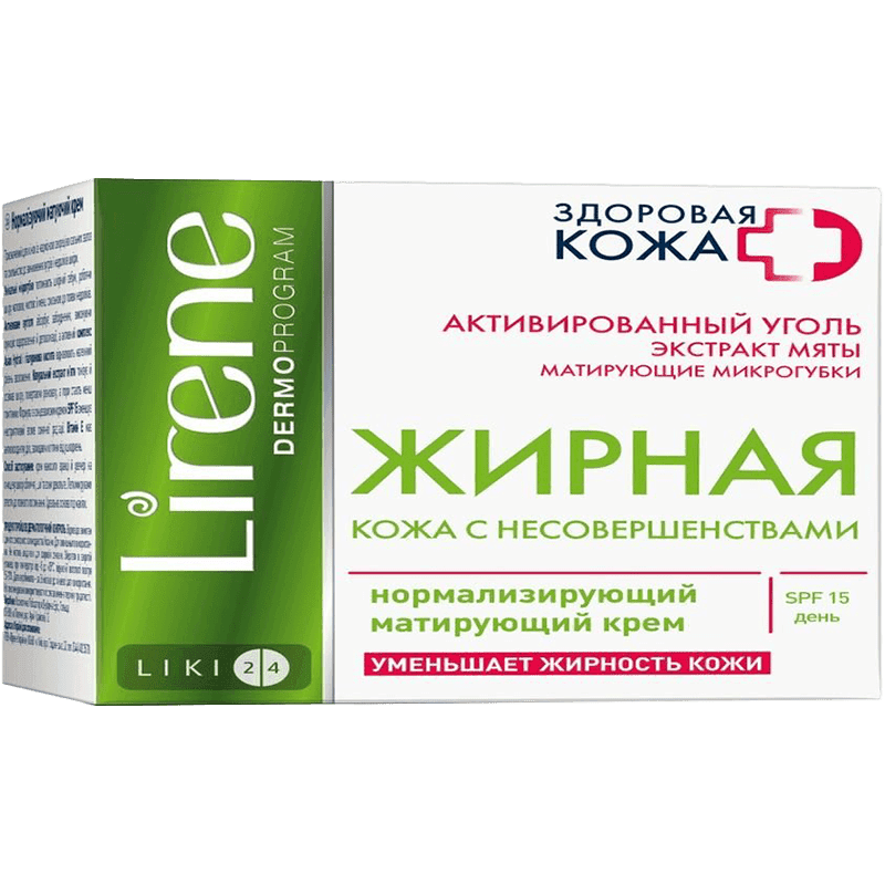 Lirene Yağlı və qarışıq dəri Normallaşdırıcı matlaşdırıcı üz kremi gecə/gündüz 50ml.
