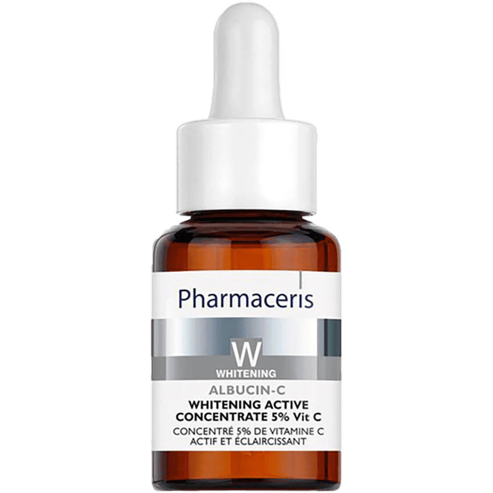W Üz, boyun, dekolte, əllər üçün yaş ləkələrini ağartmaq üçün çıxarış Albucin 12 ml 