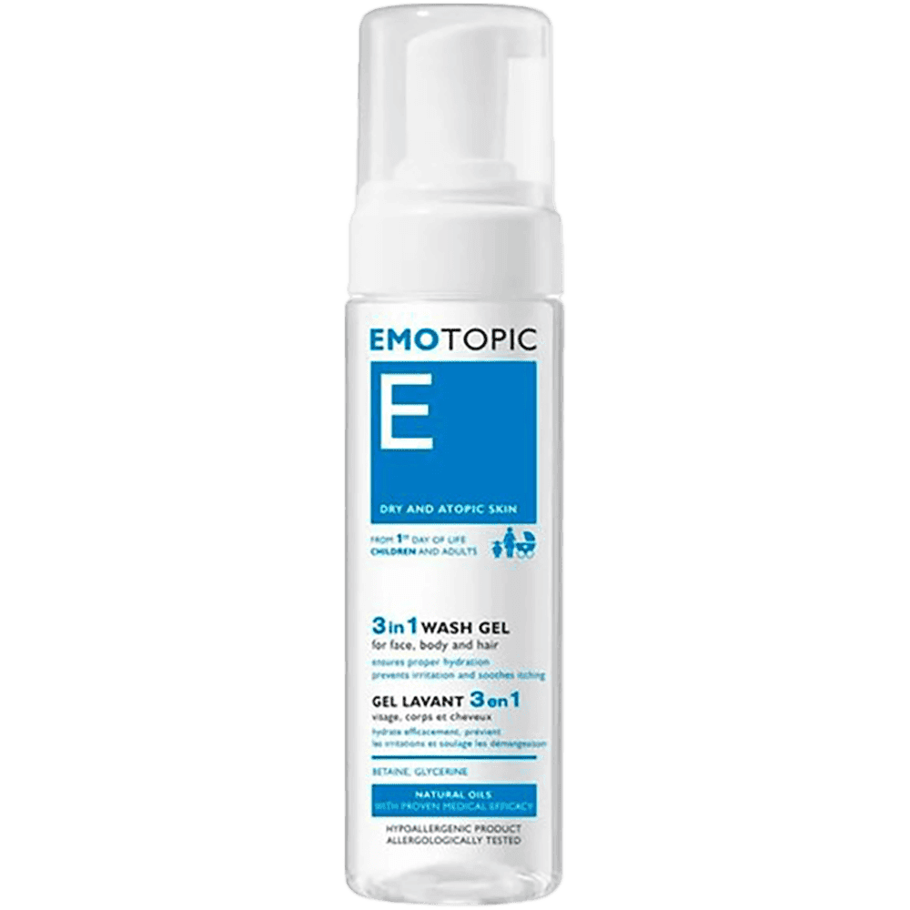 E-Emotopic Baş dərisi və saç üçün fizioloji nəmləndirici şampun 200 ml 