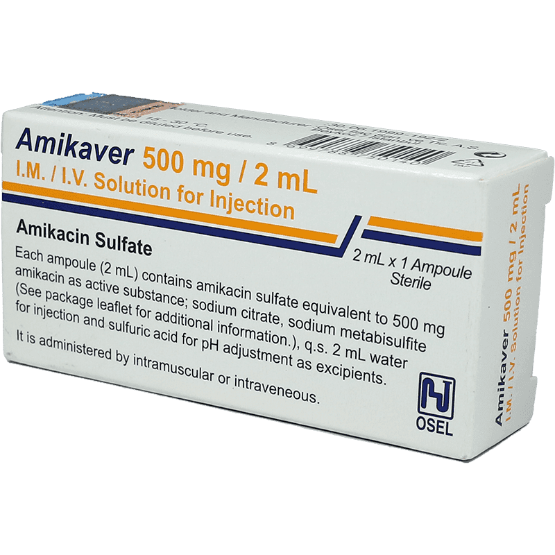 Amikaver 500 mg. 2 ml. 1 əd.
