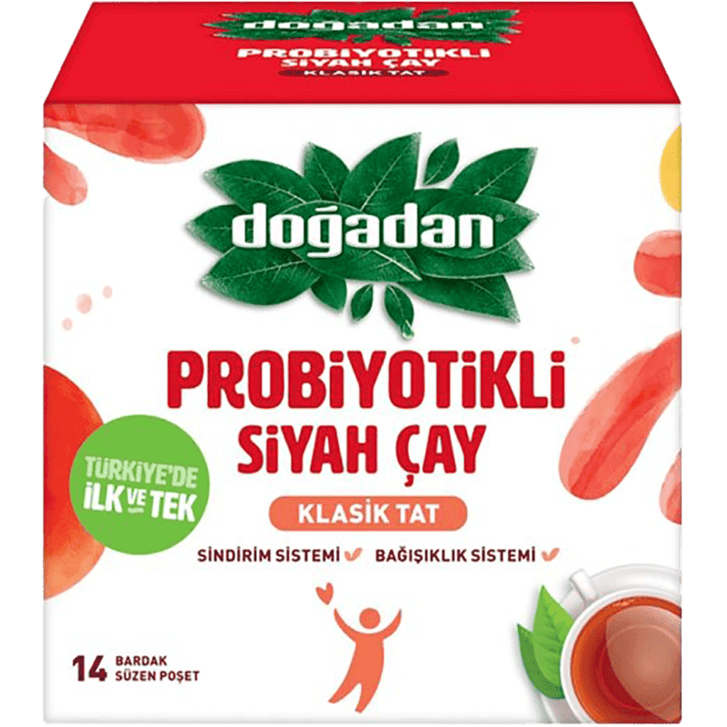 Doğadan qara çay probiotik ilə 14 əd
