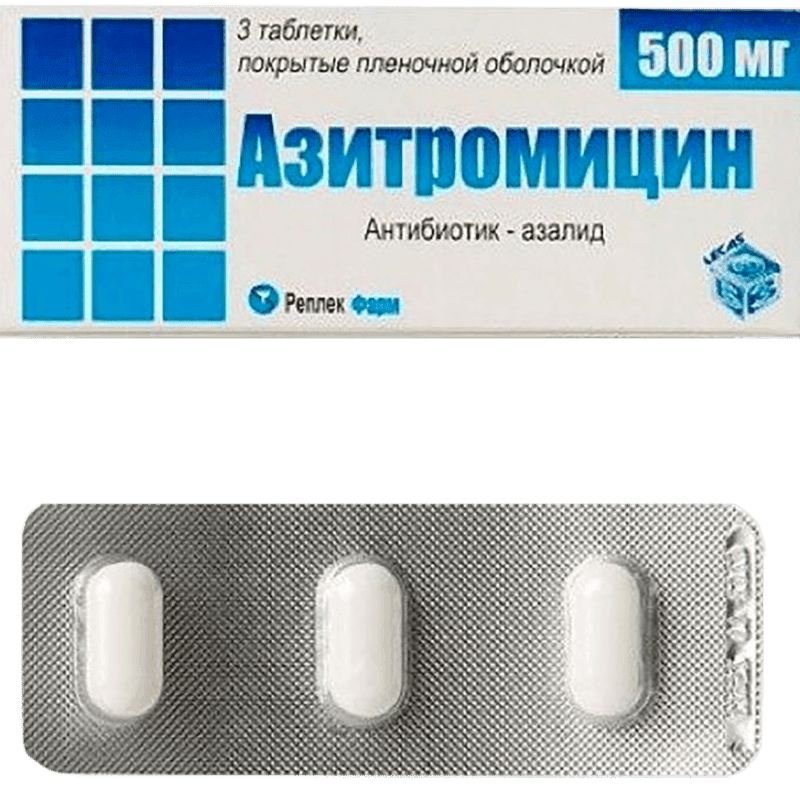 Azitromisin-Replek 500 mq 3 əd