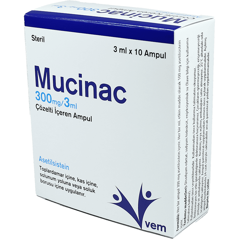 Mucinac 300 mq/3 ml 10 əd