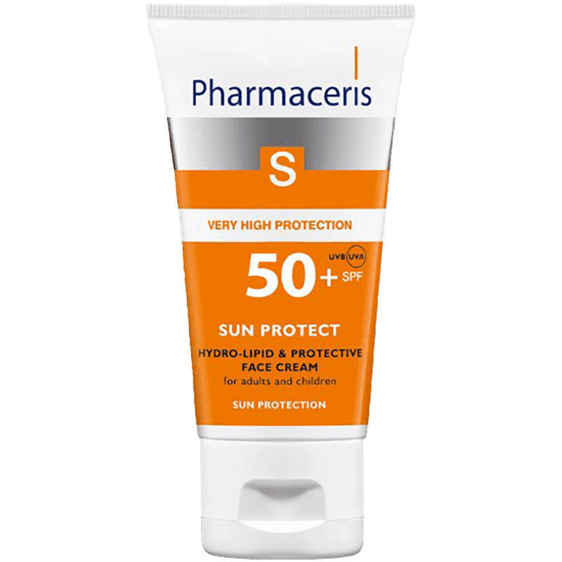 S Üz üçün günəşə qarşı hidrolipid sakitləşdirici krem SPF50 50 ml