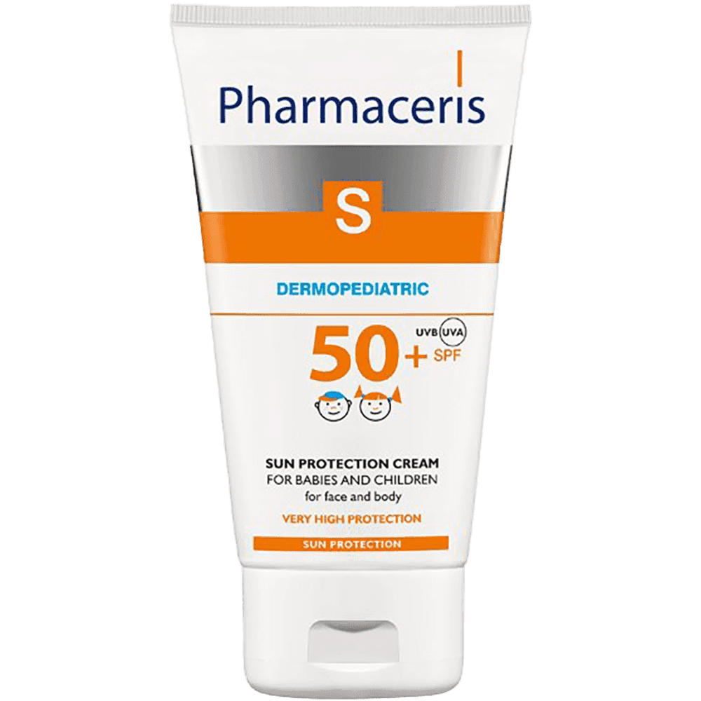 S Uşaq dərisi, üz və bədən üçün günəşdən qoruyucu krem SPF50 125 ml 