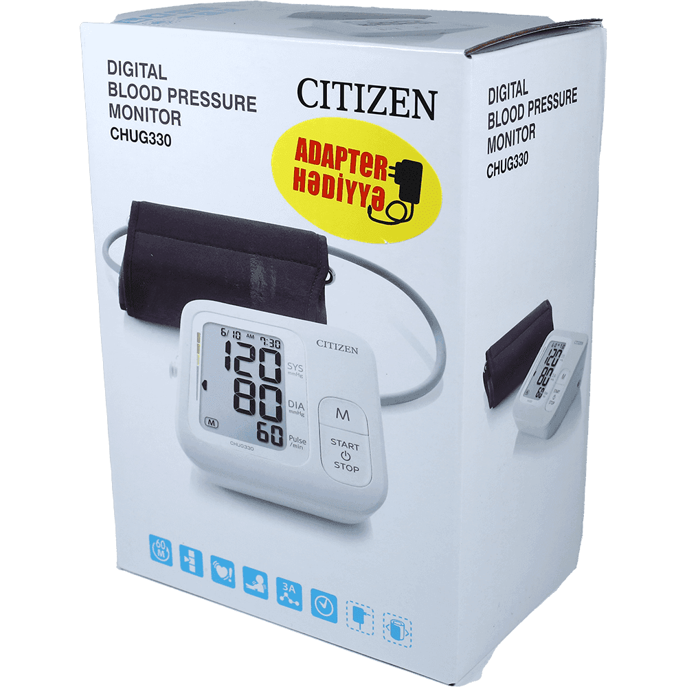 Tonometr elektron Citizen CH456 adapter ilə