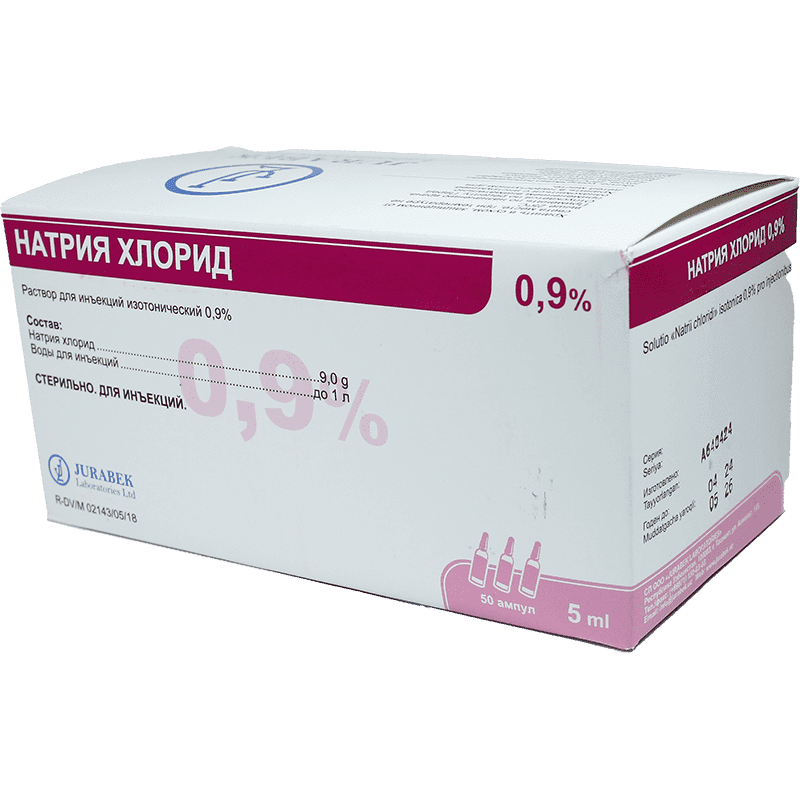 Natrium xlorid 0,9% 5 ml 10 əd.