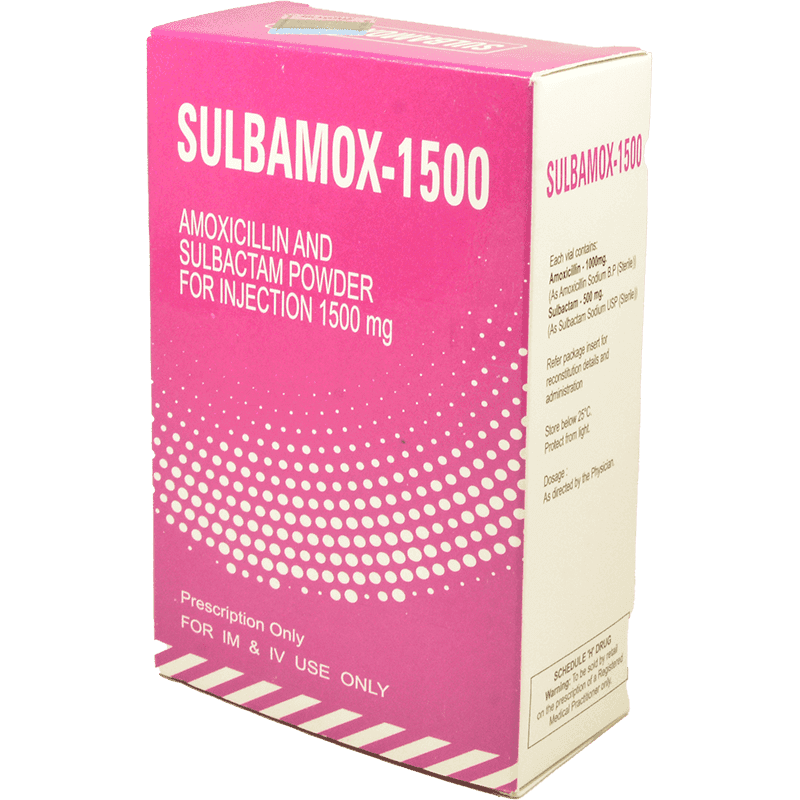 Sulbamox 1500 mg.