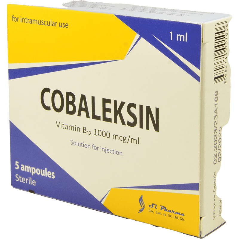 Cobaleksin 1 mg./ml. 1 ml. 5 əd.