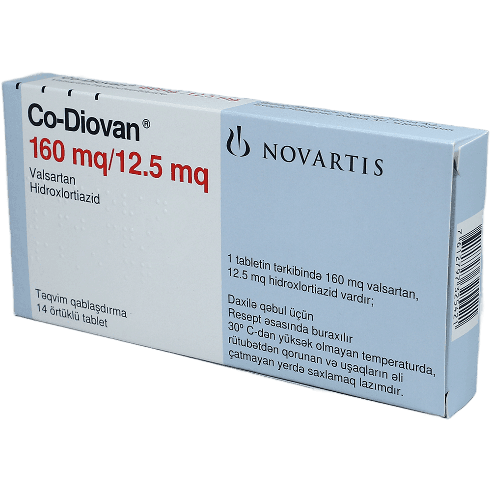 Co-Diovan 160 mq/12,5 mq 14 əd.