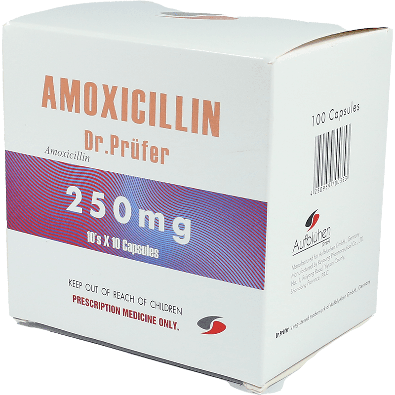 Amoxicillin 250 mq 100 əd