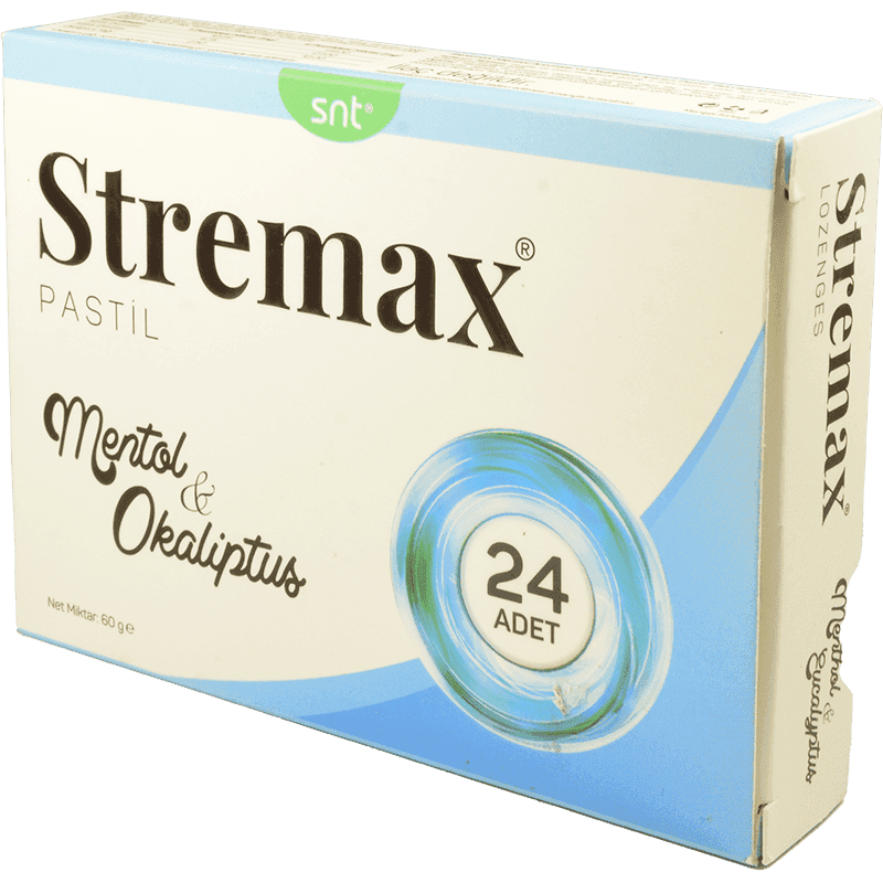 Stremaks mentol+evkalipt 24 əd