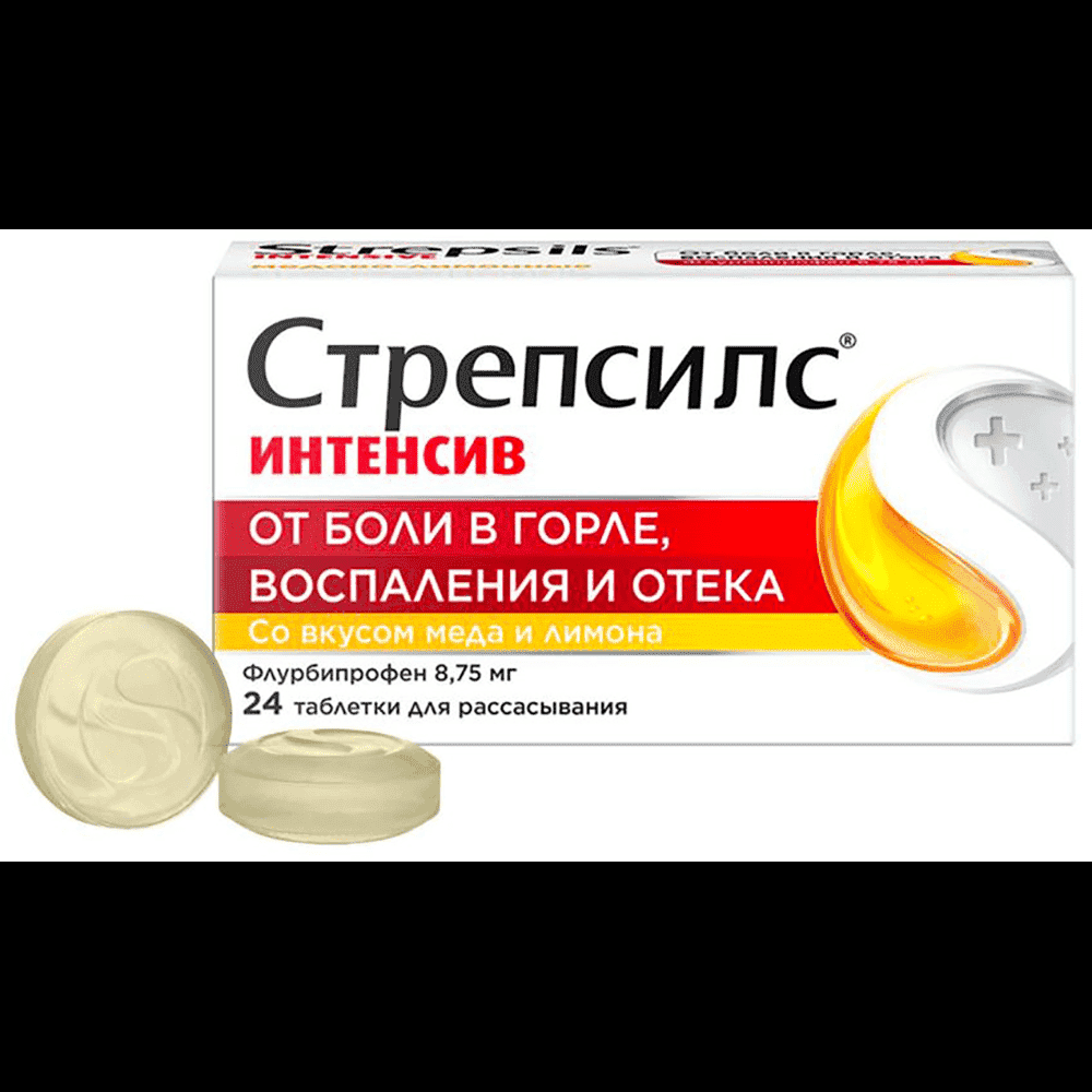 Стрепсилс интенсив (медово-лимонные) 8,75 мг 24 шт. 