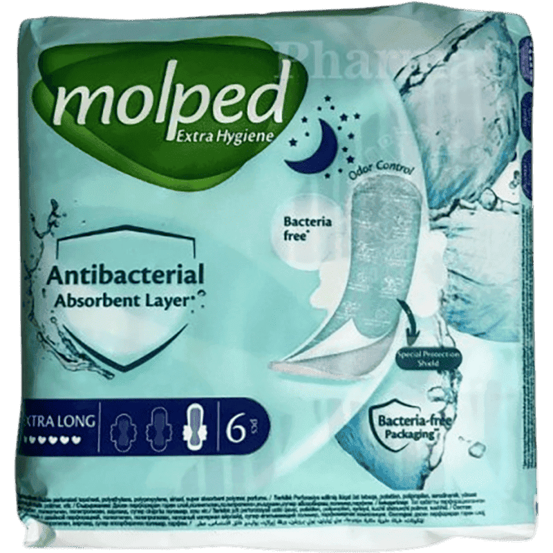 Molped antibakterial normal padlar 8 əd