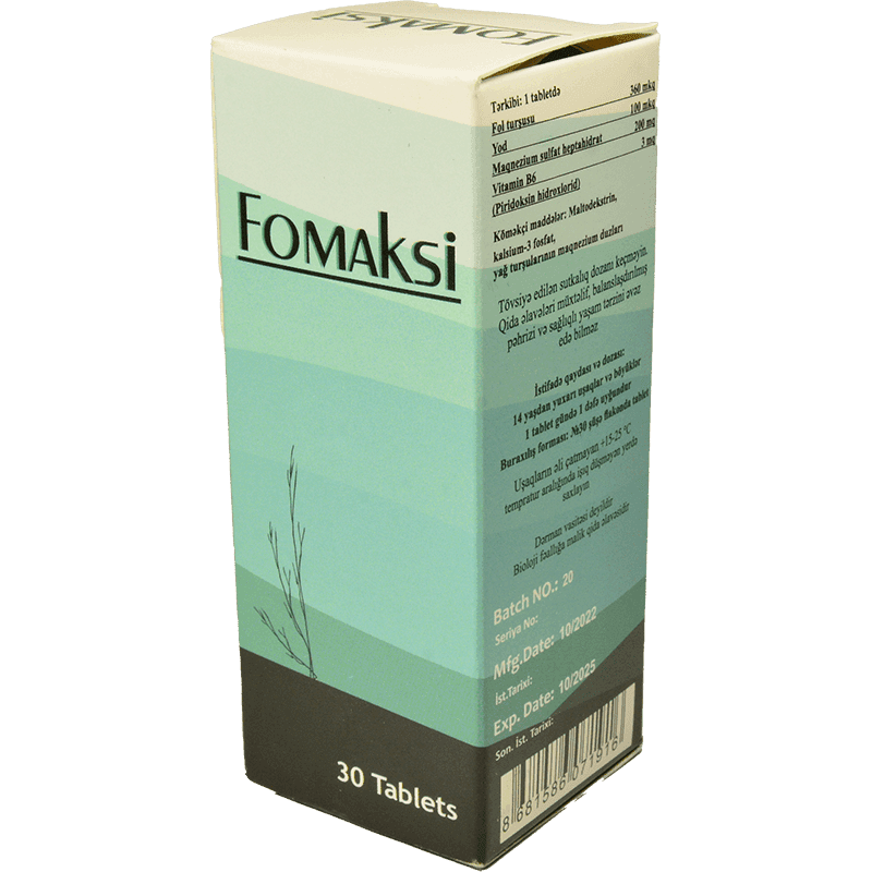 Fomaksi 30 əd