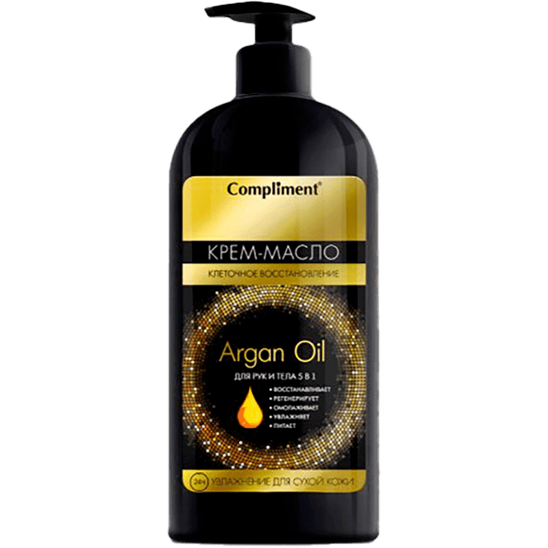 Compliment Argan Oil əl  və bədən üçün krem yağ  400 ml