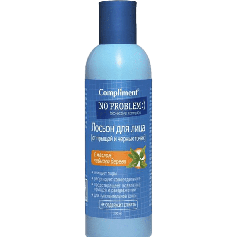 Compliment  No problem Çay ağacı yağı ilə məsamələri təmizləyən tonik, 200 ml.