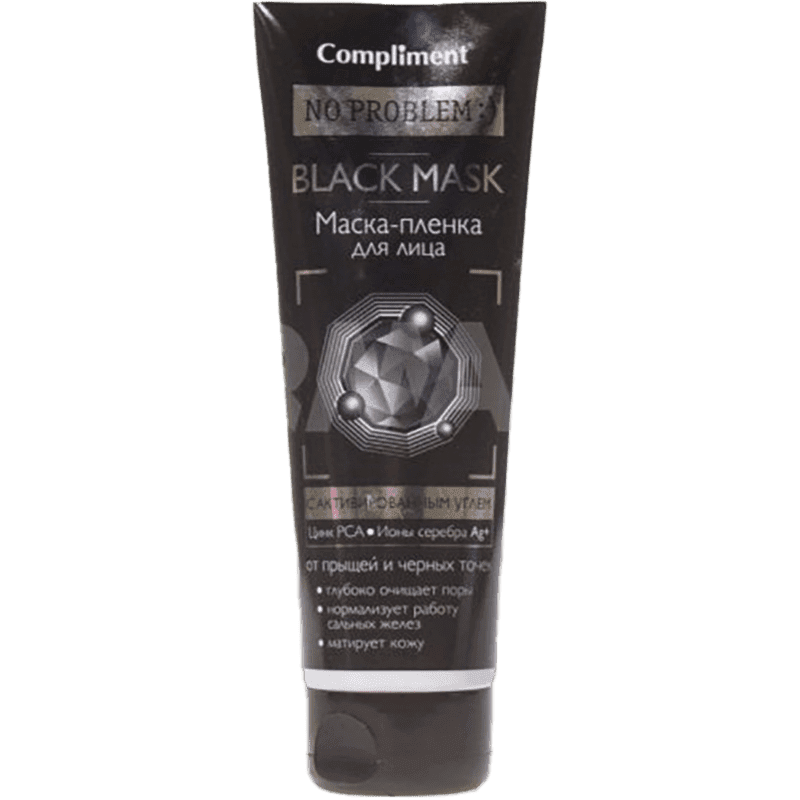 No problem «BLACK MASK» маска-пленка для лица с активированным углем  80 мл.  "")