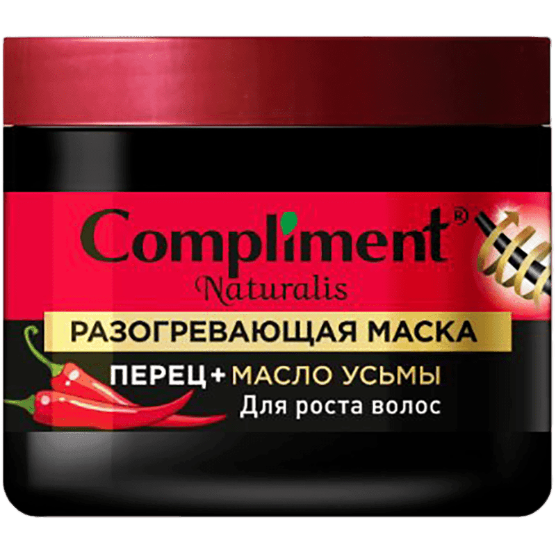 Compliment Naturalis saçların uzanması üçün isidici maska ​​BİBER+USMA YAĞI 500ml