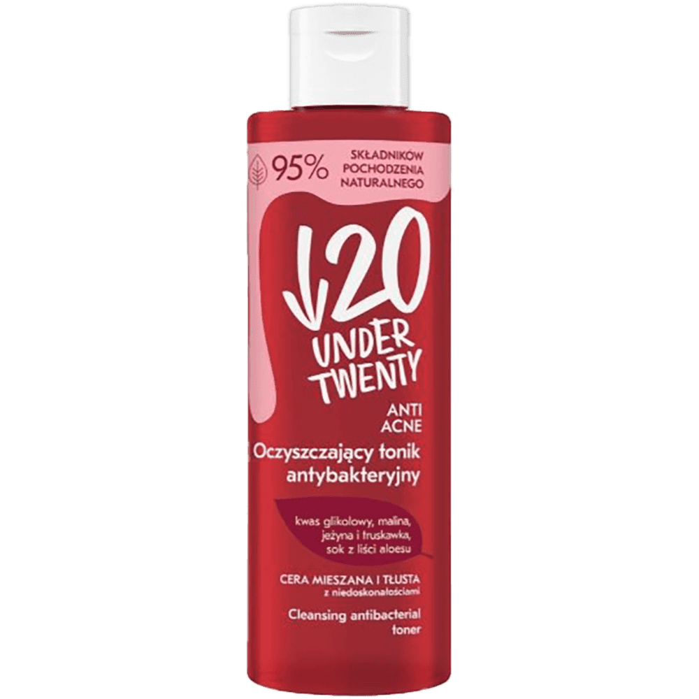Under Twenty qarışıq yağlı dərilər üçün antibakterial təmizləmə toniki 200 ml