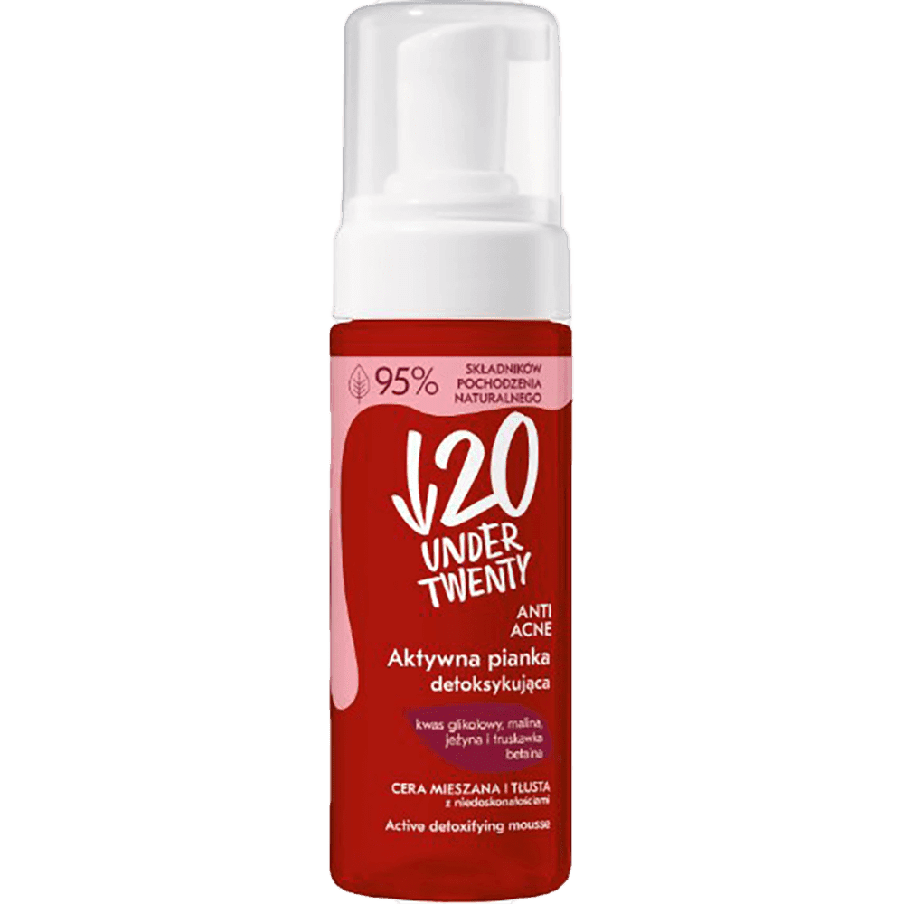 Under Twenty yağlı dərilər üçün təmizləyici köpük mus 150 ml