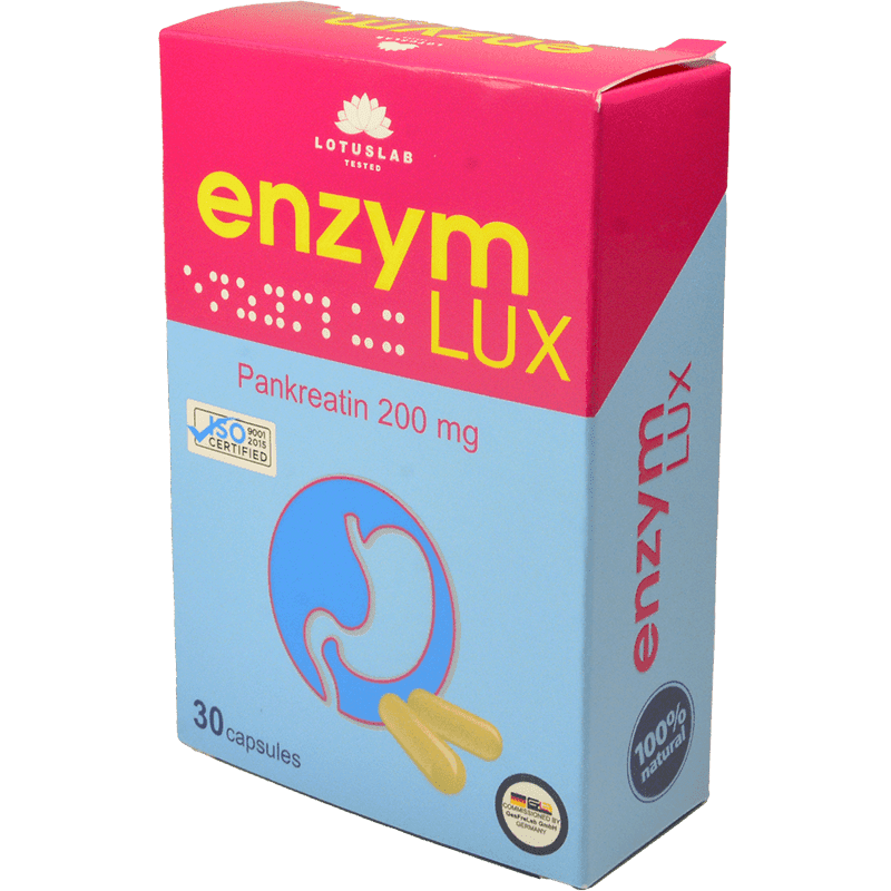 Enzym lux 200 mg. 30 əd.