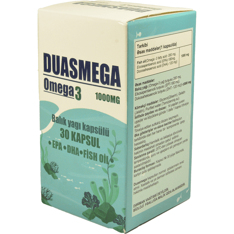 Duasmega Omega 3 1000 mq 30 əd