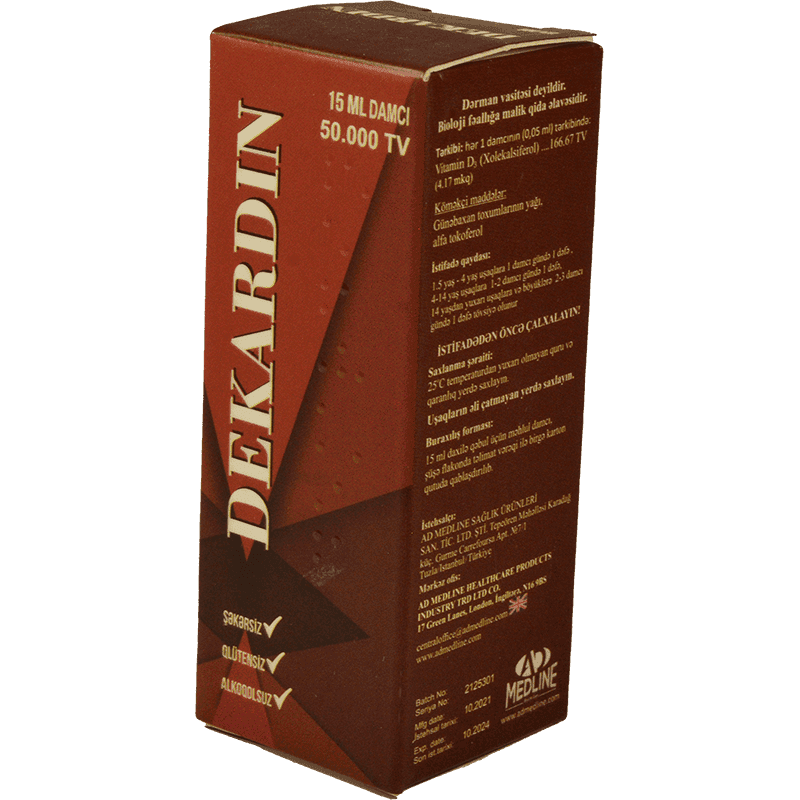 Dekardin 50.000 İU 15 ml
