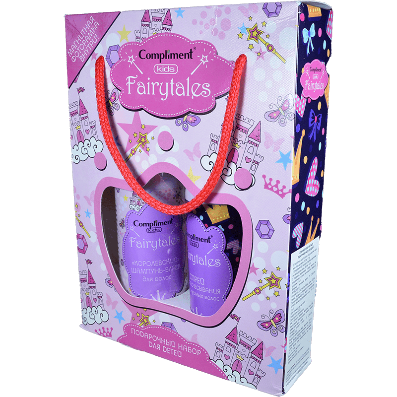Сompliment  Fairytales (hədiyyə dəsti) uşaqlar üçün ( şampun 250 ml + saç sprey 200 ml ) 