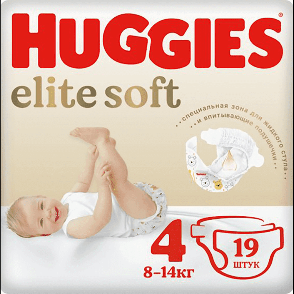 Huggies-4 Mega Elit Soft Uşaq bezi 8-14 kq 54 əd
