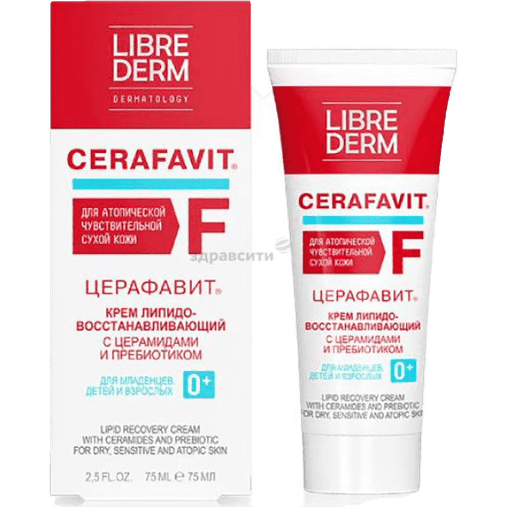 Cerafavit üz və bədən üçün keramidlər və prebiyotiklərlə lipid bərpaedici krem ​​0+ 75 ml