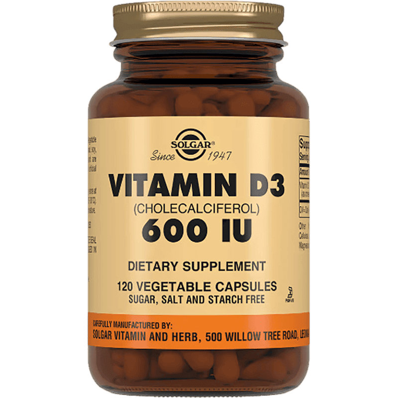 Solgar Vitamin D3 600 Uİ, 60 əd