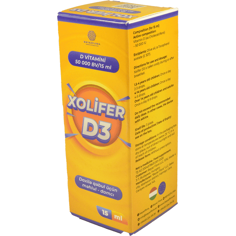 Xolifer D3 50000 ED 15 ml