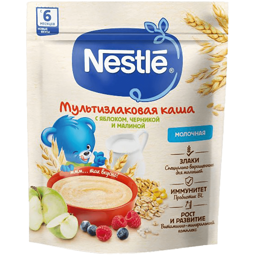 Nestle uşaq üçün sıyıq(alma, qaragilə, moruq, süd) 200 q