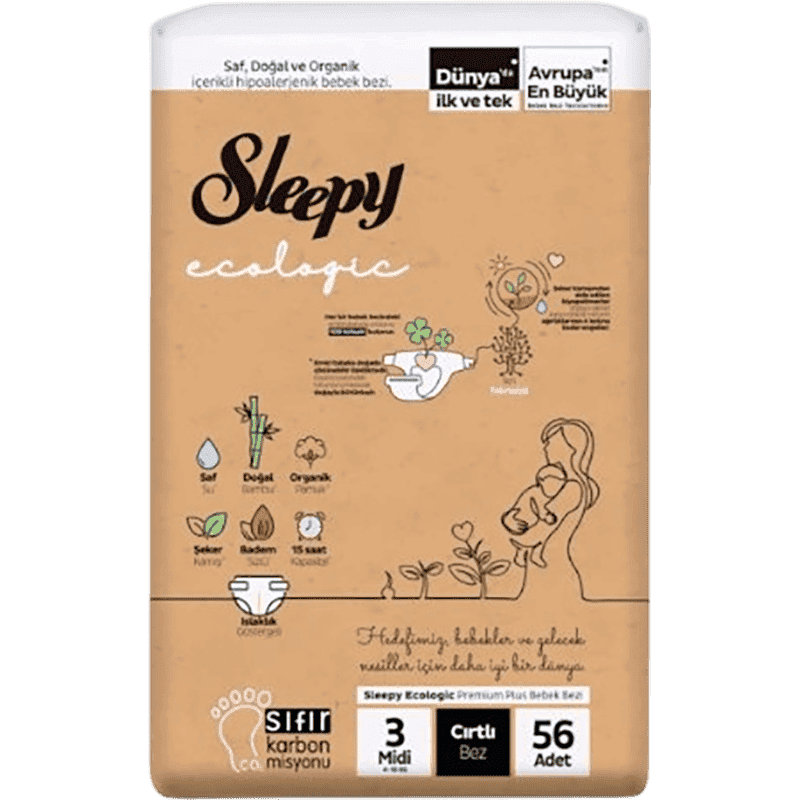 Sleepy-3 Ecologic Midi bezlər 4-10 kq 56 əd