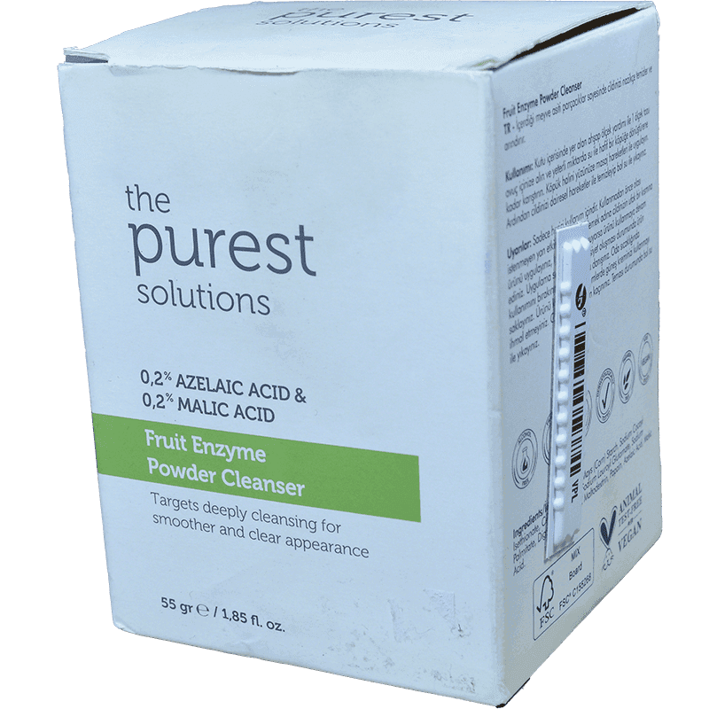 The Purest Solutions Fruit Enzyme Powder Cleanser Üz üçün qabıqlandırıcı pilinq 55 q