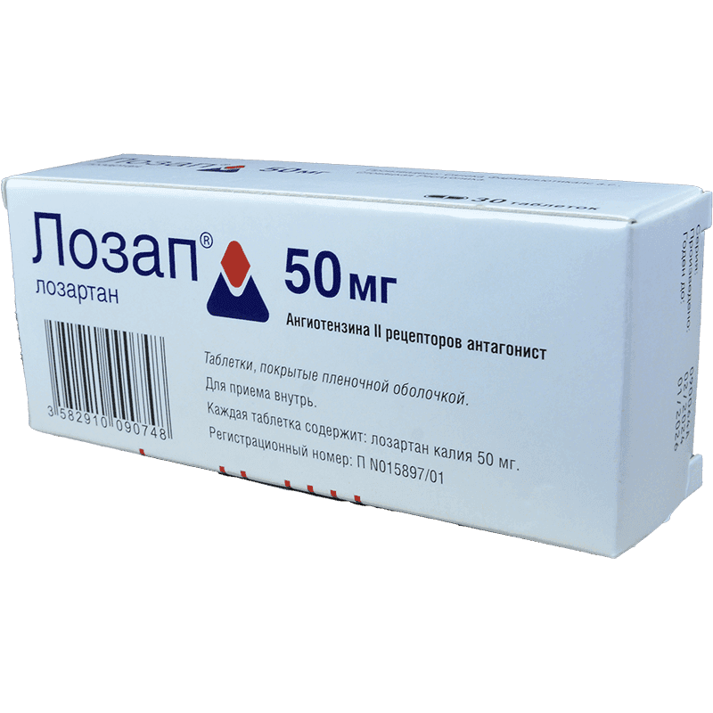 Lozap 50 mg. 30 əd.