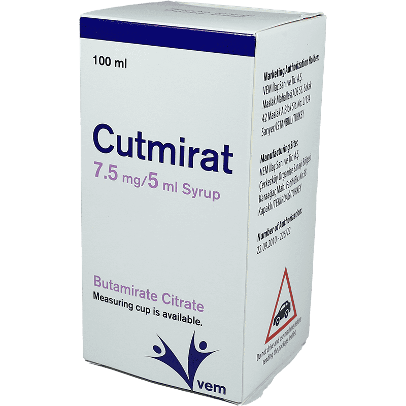 Cutmirat 7.5 mg / 5 ml. 100 ml .