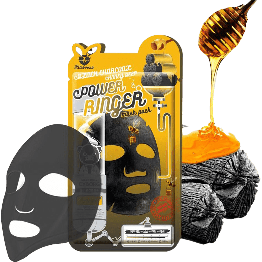 Təmizləyici parça üz maskası Black Charcoal Honey Deep 23 ml