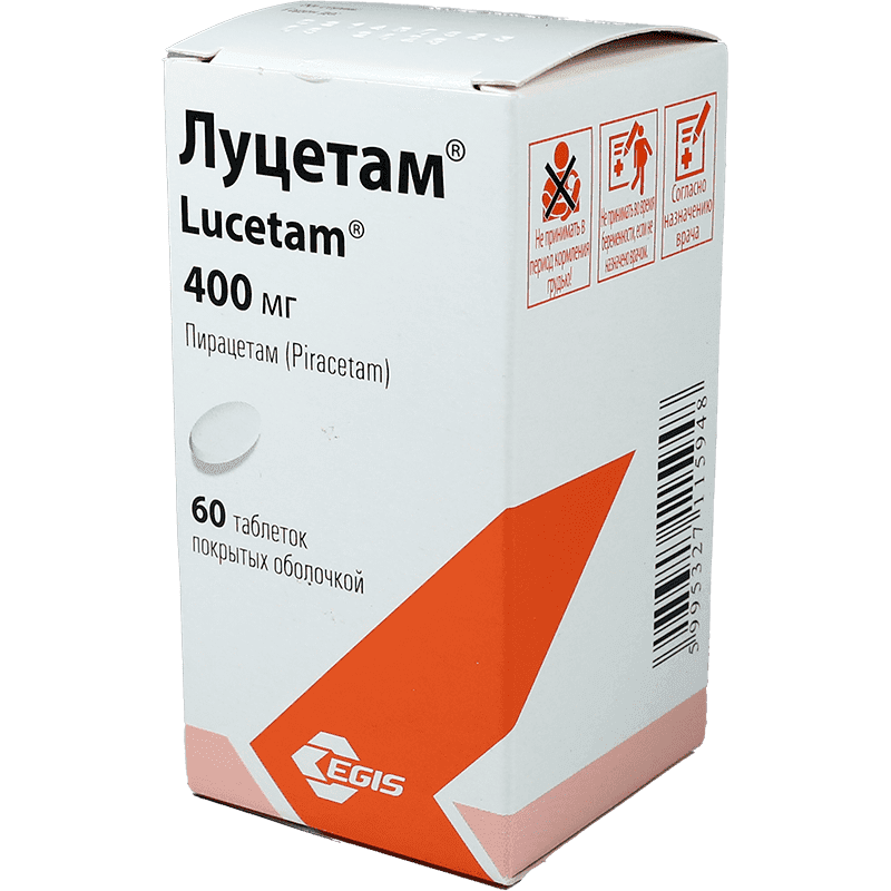 Lucetam 400 mg. 60 əd.