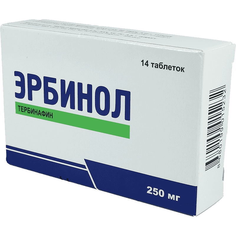 Erbinol 250 mg. 14 əd.