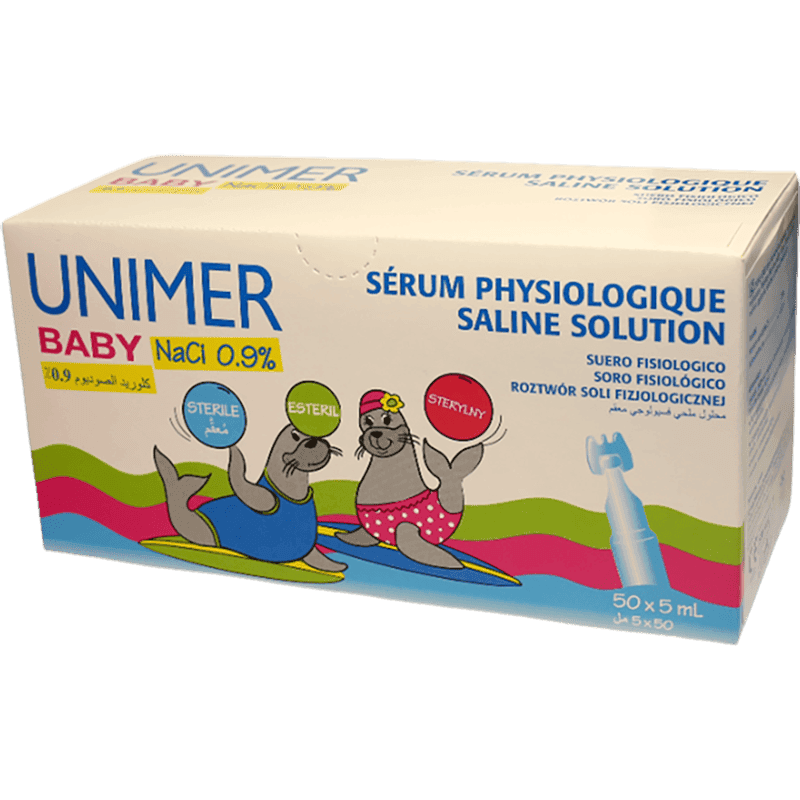Unimer baby 0,9% 50 x 5 ml