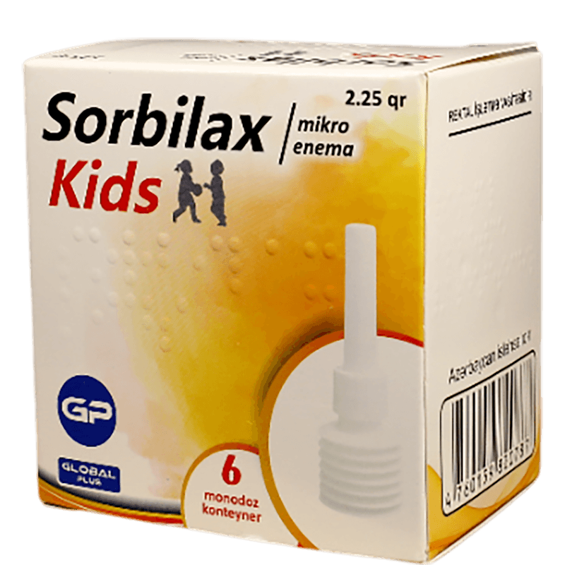 Uşaqlar üçün mikroilizma Sorbilax 2,25 qr. 6 əd.