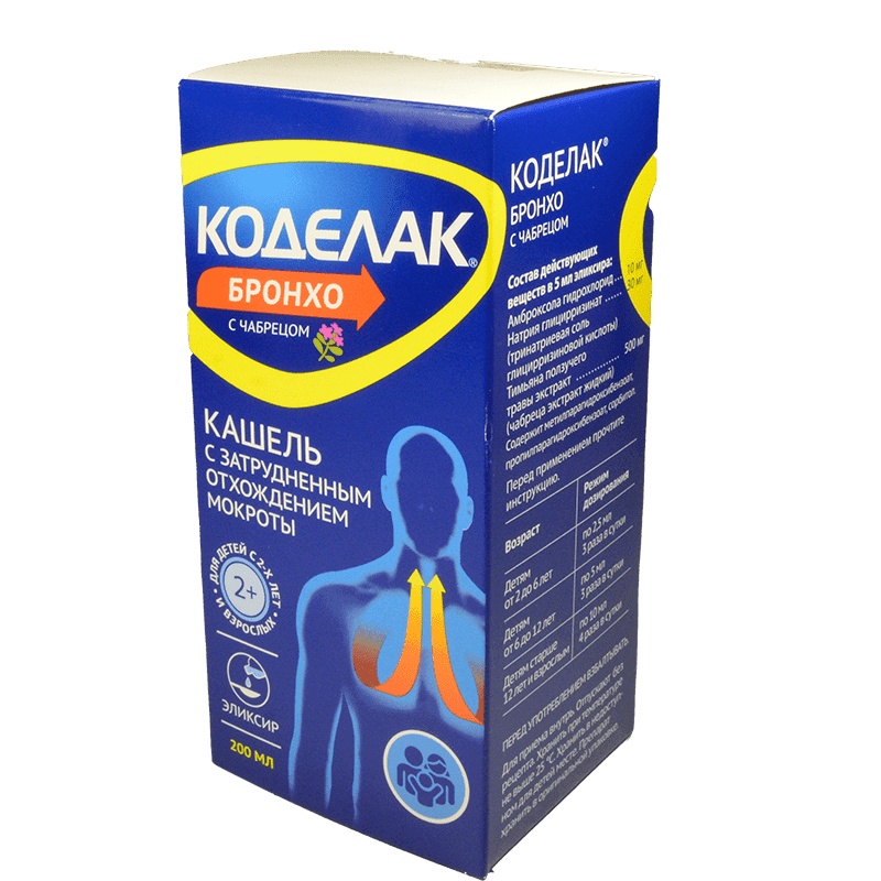 Kodelak Bronxo kəklikotu ilə 200 ml.