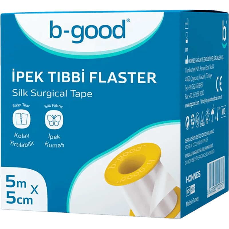 B-good cərrahi fiksasiyalı yara bandı 5 m x 5 sm 1 əd