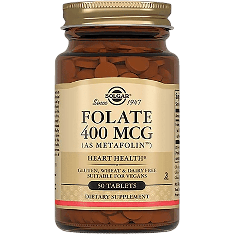 Solgar Folate Metafolin, 400 mq 50 əd