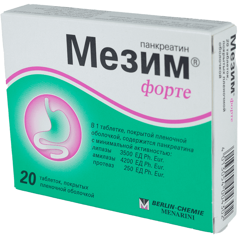 Mezym forte 3500 Uİ 20 əd
